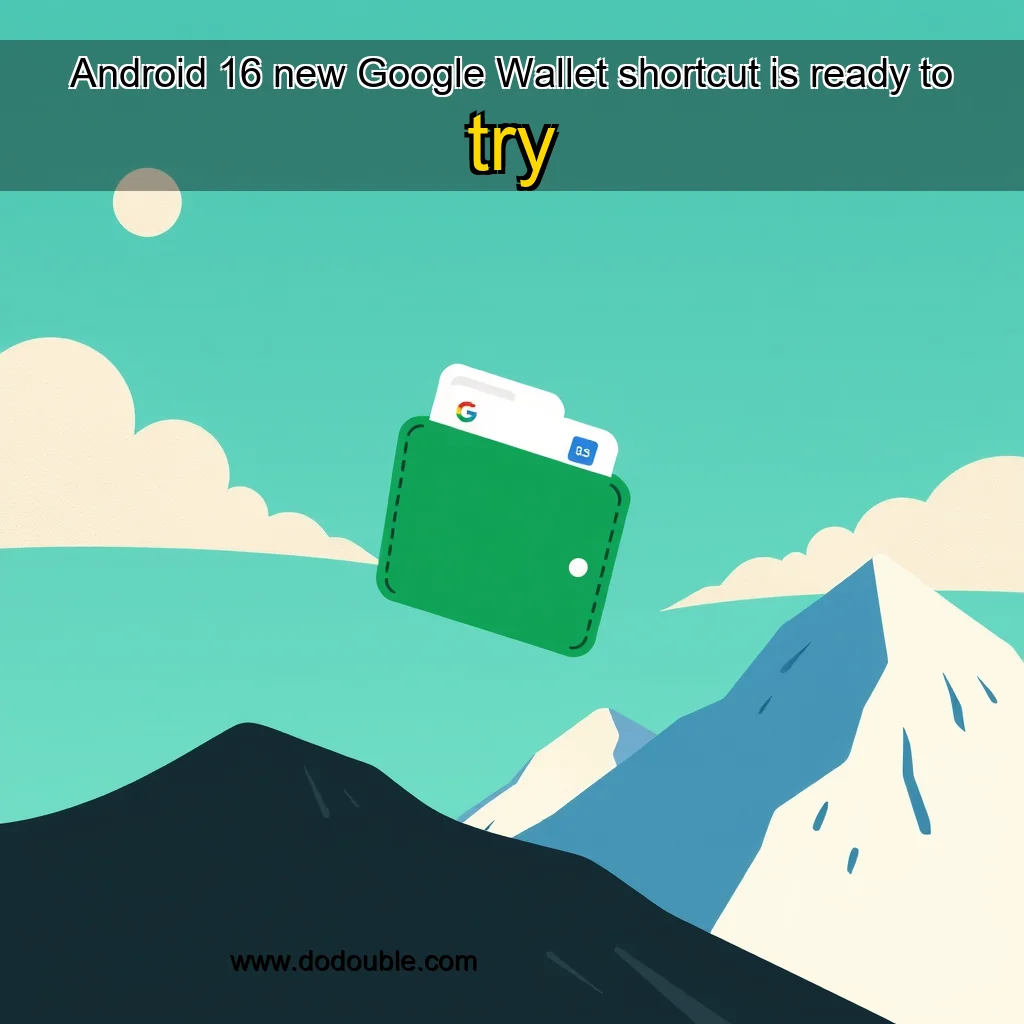 Read more about the article Android 16 new Google Wallet shortcut is ready to try