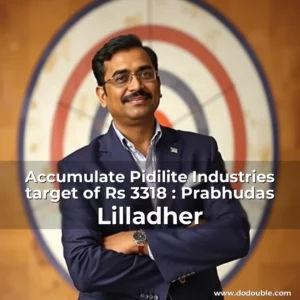 Read more about the article Accumulate Pidilite Industries  target of Rs 3318 : Prabhudas Lilladher