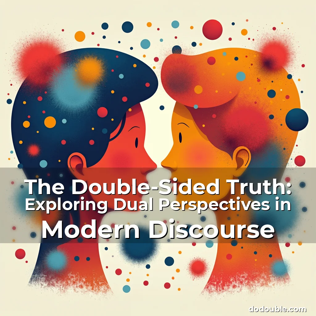 Read more about the article The Double-Sided Truth: Exploring Dual Perspectives in Modern Discourse