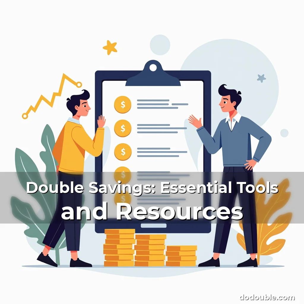 Artistic representation for Double Savings: Essential Tools and Resources