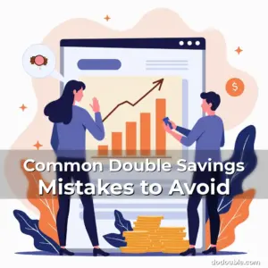 Artistic representation for Common Double Savings Mistakes to Avoid