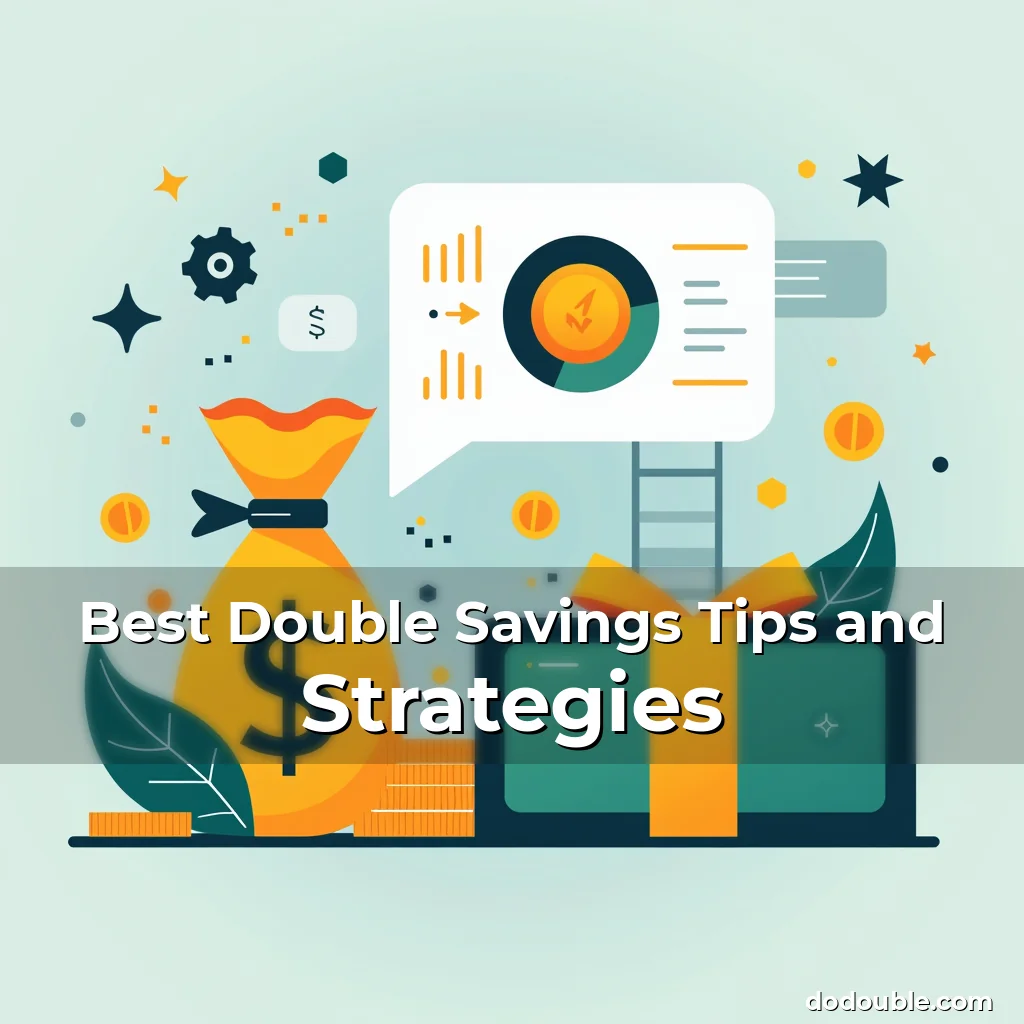 Artistic representation for Best Double Savings Tips and Strategies