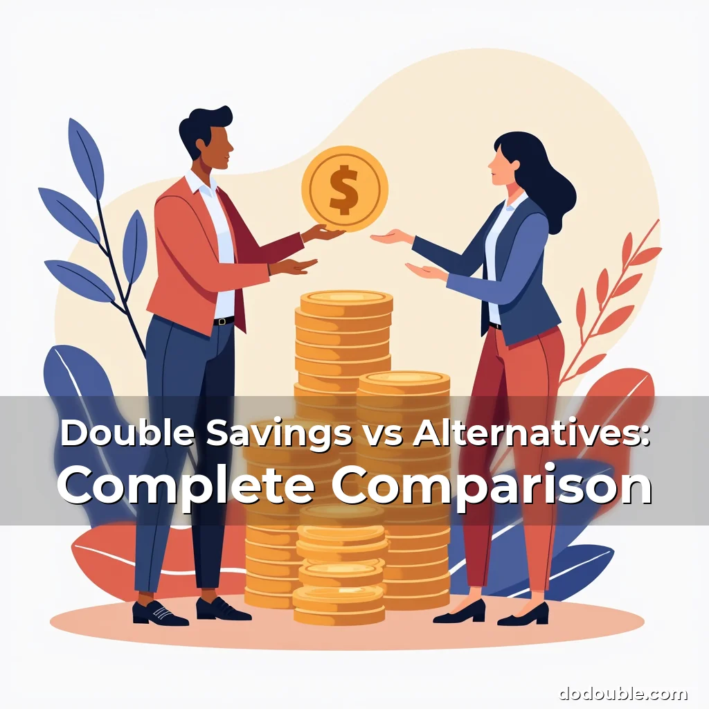 Artistic representation for Double Savings vs Alternatives: Complete Comparison