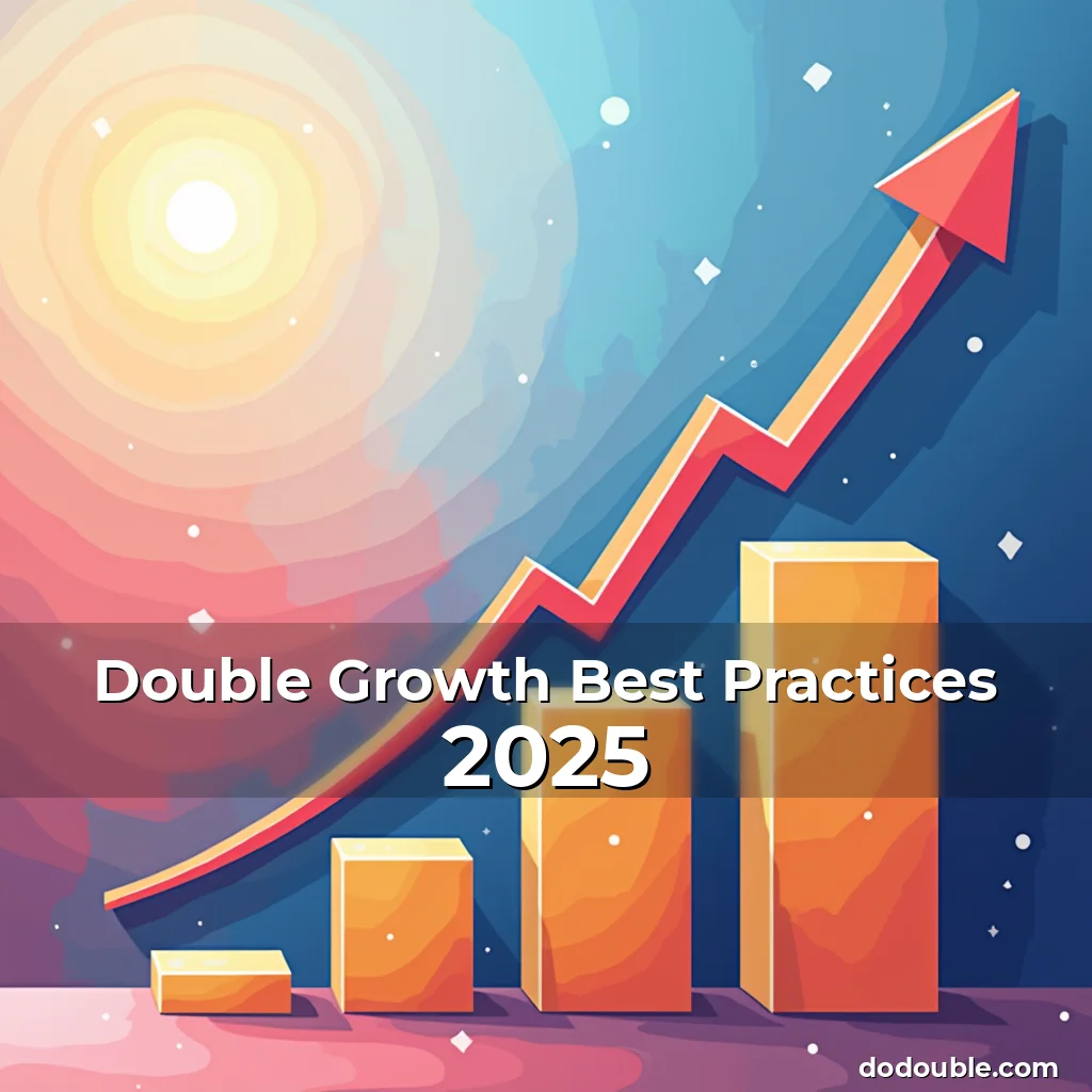 Artistic representation for Double Growth Best Practices 2025
