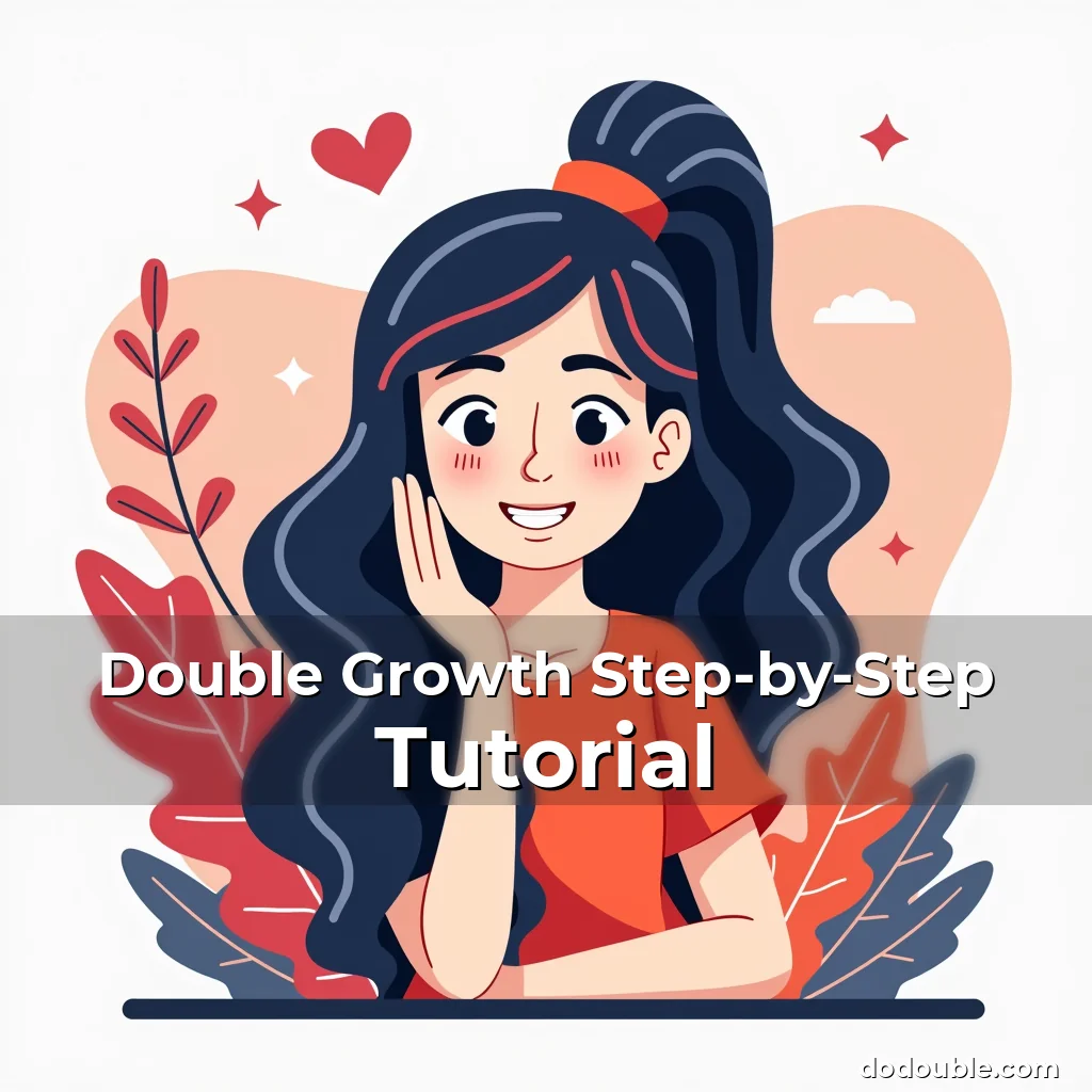 Artistic representation for Double Growth Step-by-Step Tutorial