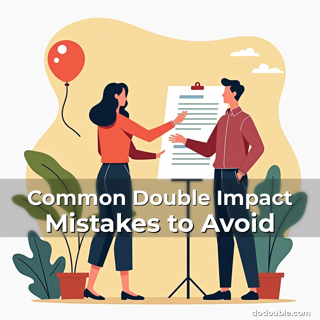 Artistic representation for Common Double Impact Mistakes to Avoid