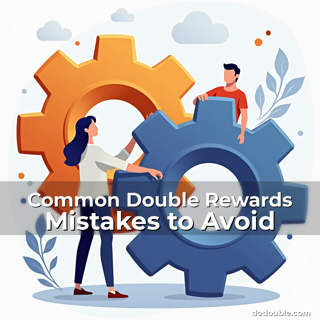 Artistic representation for Common Double Rewards Mistakes to Avoid