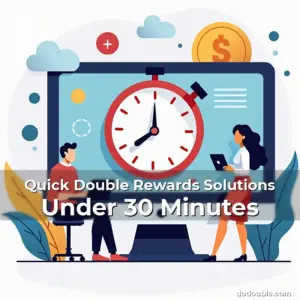 Artistic representation for Quick Double Rewards Solutions Under 30 Minutes