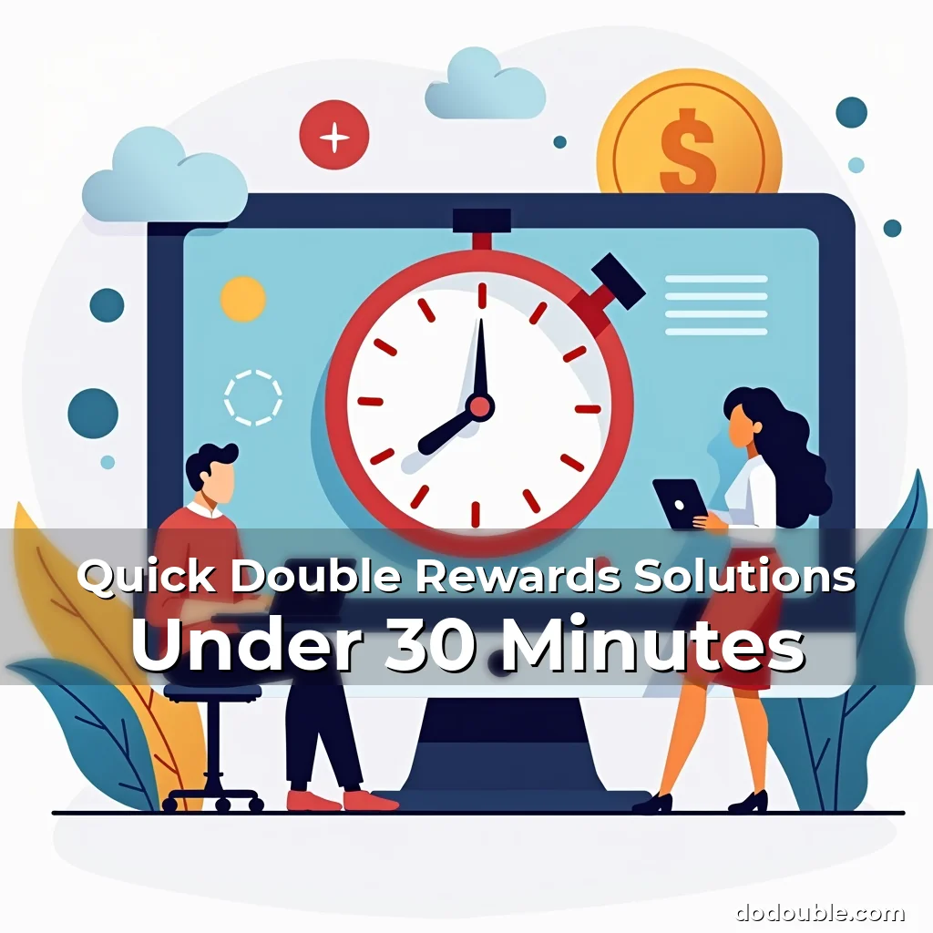 Artistic representation for Quick Double Rewards Solutions Under 30 Minutes