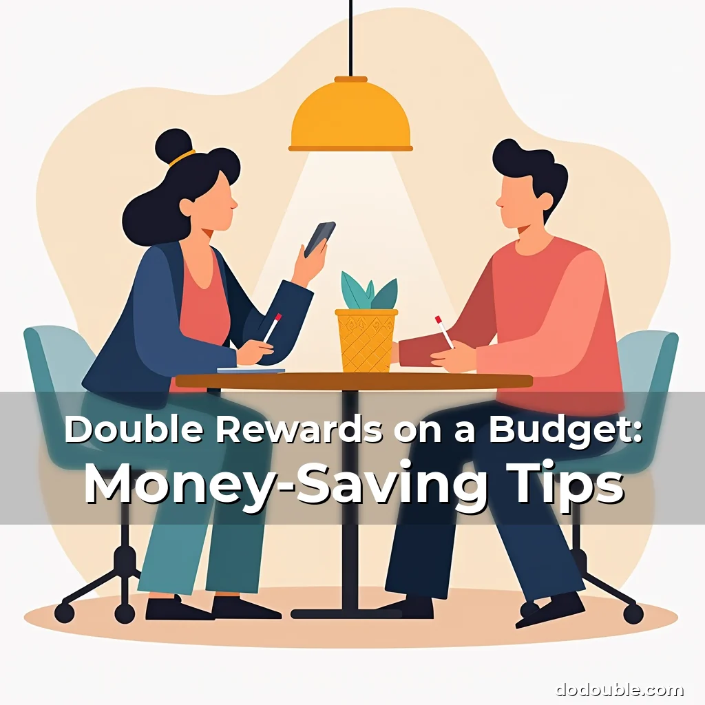 Artistic representation for Double Rewards on a Budget: Money-Saving Tips