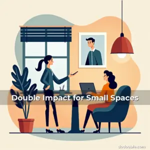 Artistic representation for Double Impact for Small Spaces